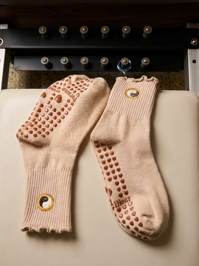 Heart Shaped Grip Pilates Socks