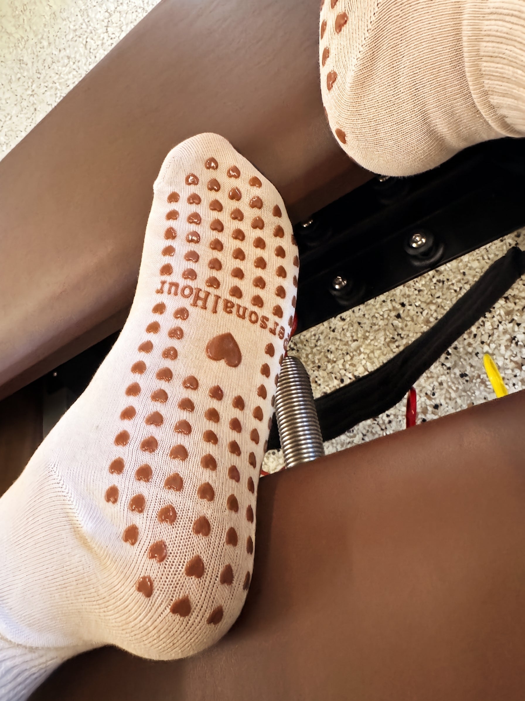 Heart Shaped Grip Pilates Socks