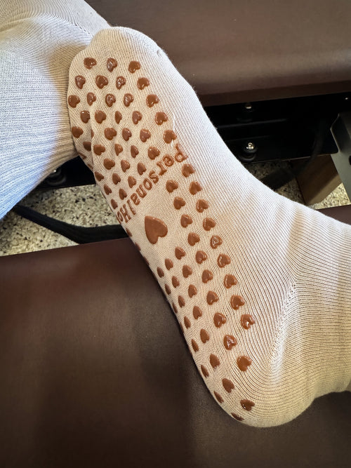 Heart Shaped Grip Pilates Socks