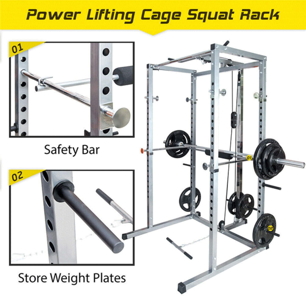 Merax Multi-Functional Olympic Power Squat Rack Cage For Home & Gym
